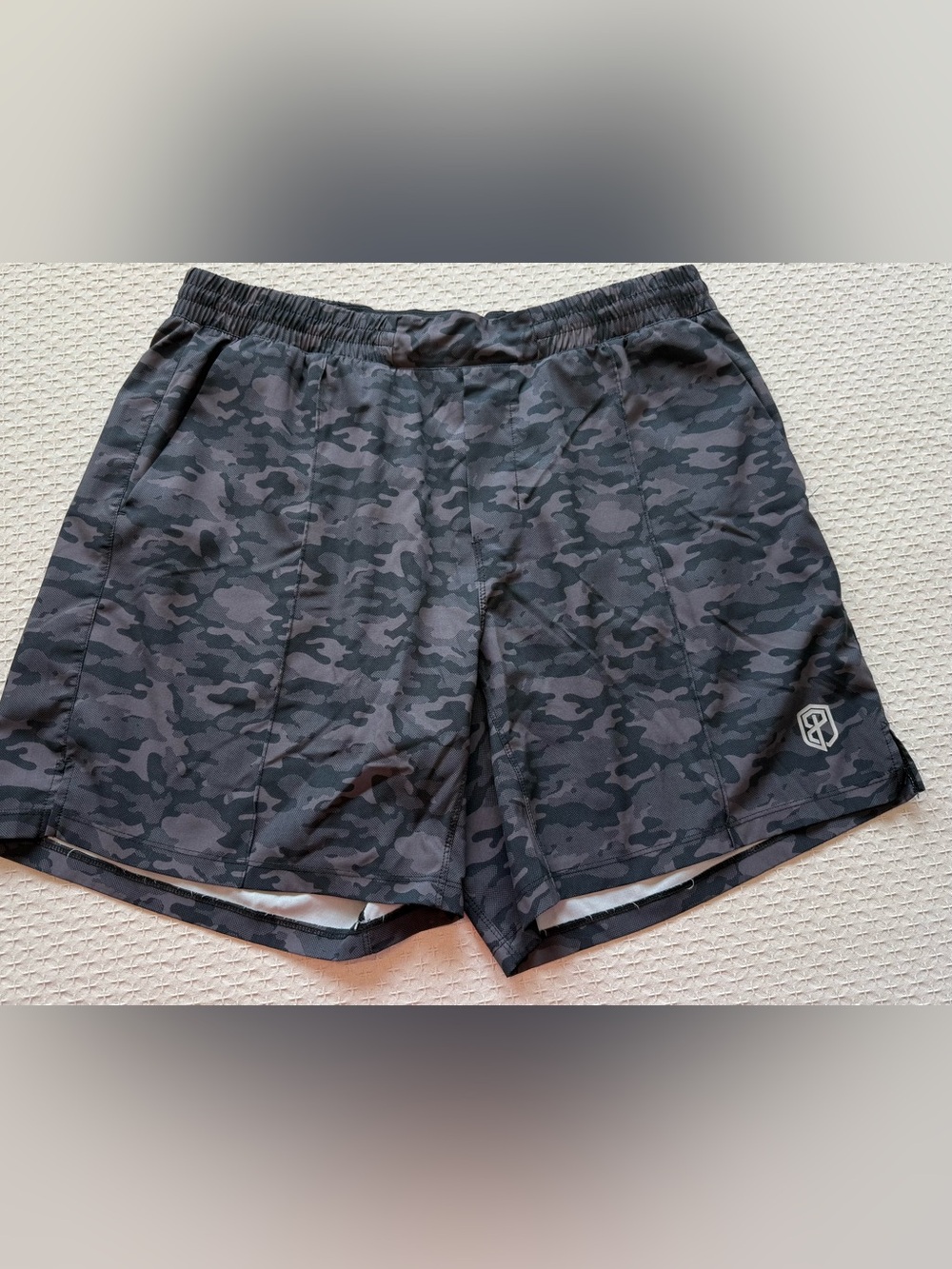 Born Primitive Men's Dark Gray Camo Shorts